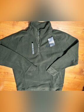 Under Armour Men’s Olive Green Half-Zip Fleece Pullover
